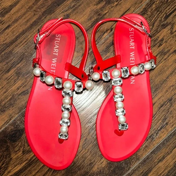 Stuart Weitzman Embellished Sandals - Picture 3 of 12